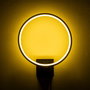 Opviq Halka - 13309 Lámpara de Pared Negra de Metal con LED